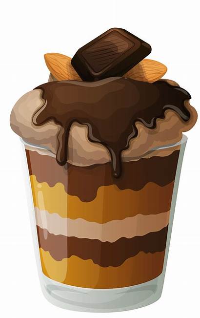 Ice Cream Cup Chocolate Clipart Dessert Pudding