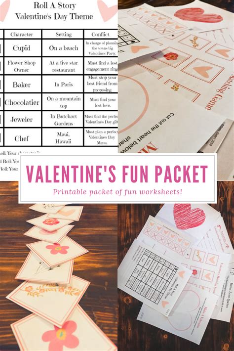 Printable Valentines Day Fun Packet In 2020 Valentines Printables