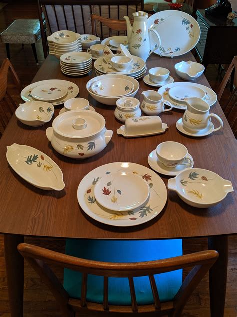 Shop 20 top autumn dinnerware and earn cash back all in one place. Franciscan Autumn Leaf Dinnerware Set 40 Pc USA 50's ...