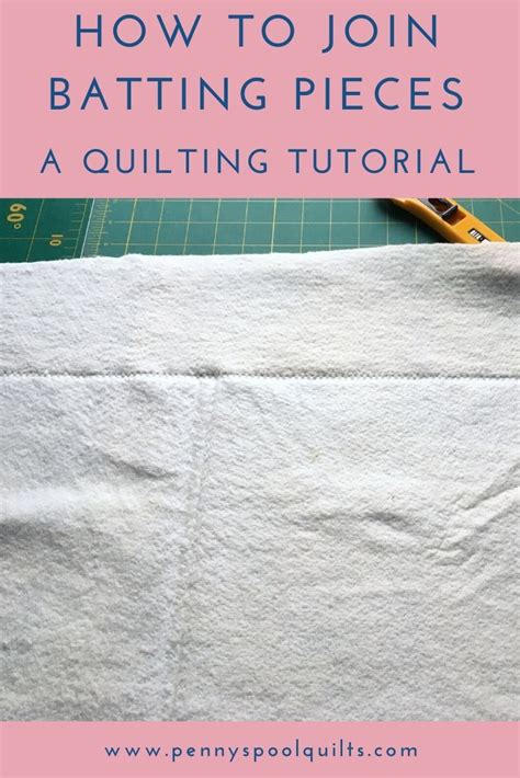 How To Join Batting Pieces Penny Spool Quilts Quilt Batting Spool