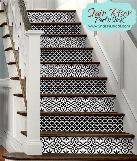 15pc stair riser vinyl strips removable sticker peel and stick etsy stair risers stair riser