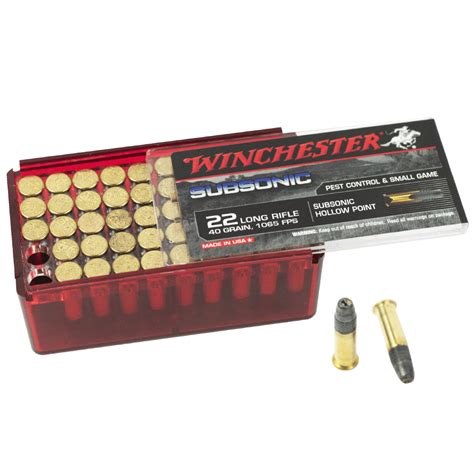 Winchester Winchester Subsonic 22lr 40gr Hp