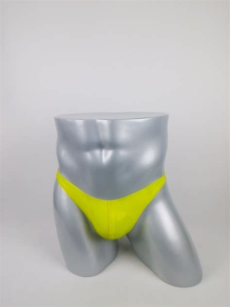 sexy men s yellow latex briefs fetish rubber underpants customize hand made free in briefs from