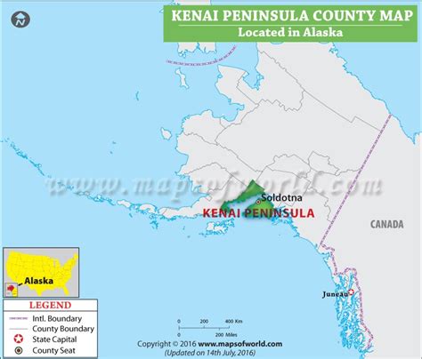 Kenai Peninsula Borough Map Alaska