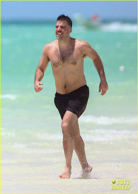 Zachary Quinto Miles Mcmillan Go Shirtless During Mexican Beach Vacay Photo