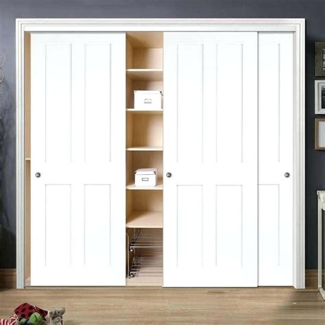 The prime advantage of sliding closet doors is that they'll save valuable floor bypass cabinet doors are made up of only two panels. triple sliding closet doors full size of sliding closet doors pass closet doors 3 door sliding ...