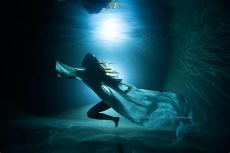 Backlit Model Underwater At Night Chris Crumley Blog