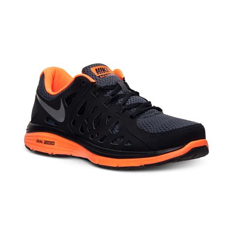 Nike Mens Dual Fusion Run Running Sneakers From Finish Line In Black