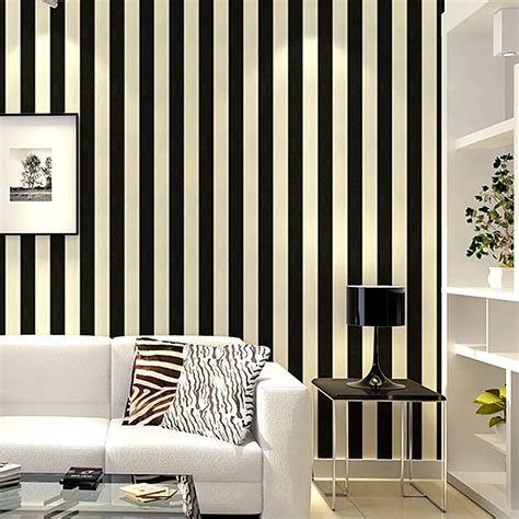 Beibehang Pvc Hotel Engineering Wallpaper Simple Black And White