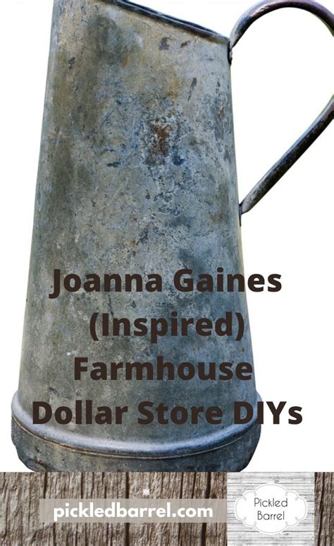 Joanna Gaines Inspired Farmhouse Dollar Store Diys