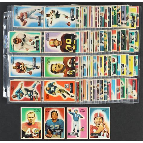 1955 Bowman Football Complete Set Of 160 Cards With Tom Landry 152