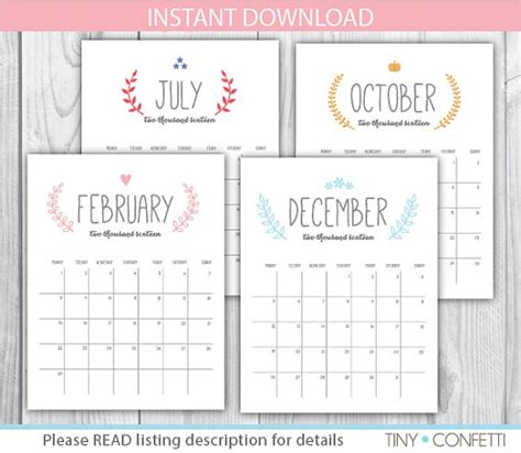 New Printable Wall Calendars Free Printable Calendar Monthly