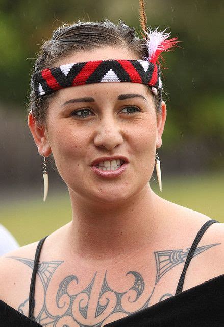 Maori Woman With Tattoo