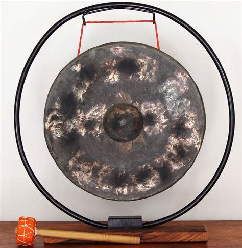 Large Solid Brass Temple Gong Pure Unique Sound With Or Etsy