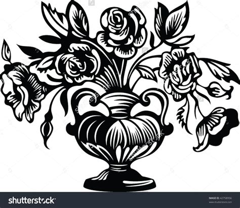 Download Vector Floral Vases Stock Vectors & Vector Clip Art | Art ...