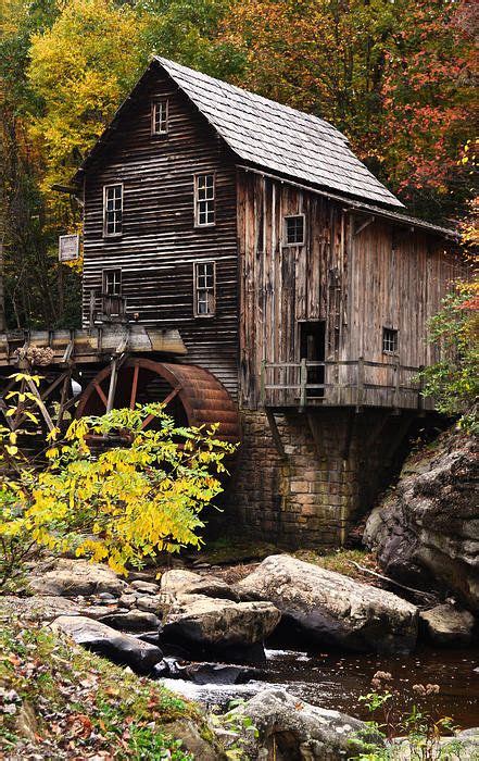 Glade Creek Grist Mill Print By Lj Lambert Barn Pictures Glade Creek