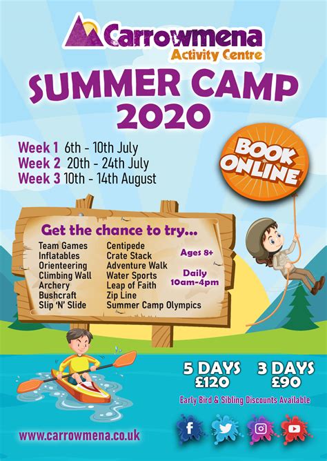 Kids Summer Camp Derry Carrowmena Activity Centre Glampingcamping
