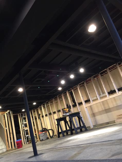 Basement ceiling tiles offered by total basement finishing will brighten your space and will. Right after I finish spraying celling with the dry fall ...