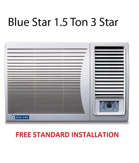 The manufacturer mentions that it can pull more than 60 pints of moisture daily. Blue Star 1.5 Ton 3 Star 3W18GA / 3W18LC Window Air ...