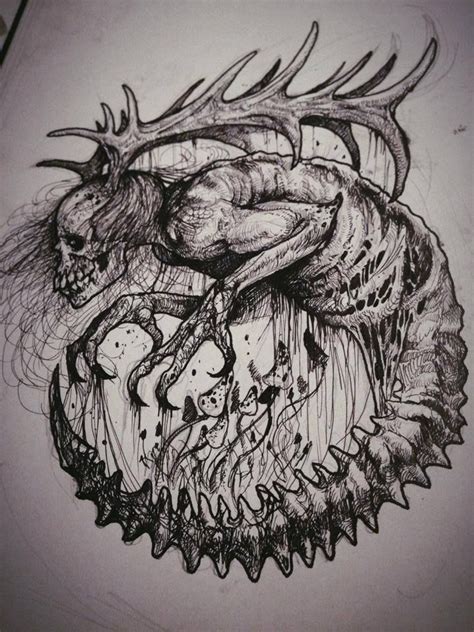 #art #traditional art #traditional drawing #creepy drawing #pendrawing #ink #creepy #creepy art #markers #rat #bow #bowtie #stitches #pen drawing #drawing #mice. Newest addition from Grindesign | Scary art, Dark art ...