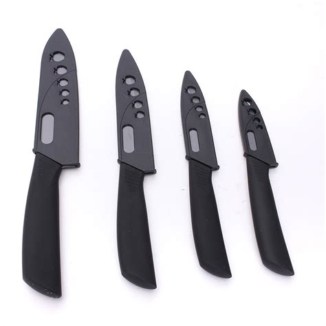 3 4 5 6 Ultra Sharp Ceramic Knife Set Chef Kitchen Knives Black