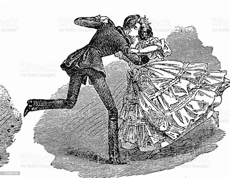 Couple Dancing Stock Illustration Download Image Now 1880 1889