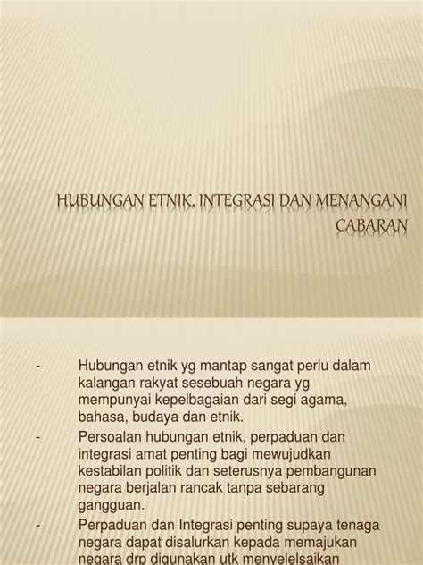PDF Cabaran2 Hubungan Etnik Di Malaysia DOKUMEN TIPS