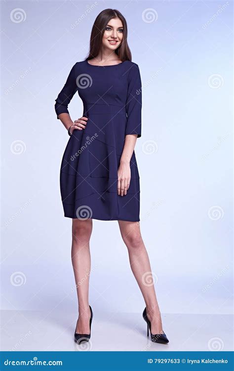 Elegant Fashion Glamour Model Pose For Catalogue Business Style Stock