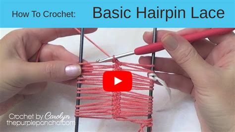 how to crochet basic hairpin lace the purple poncho
