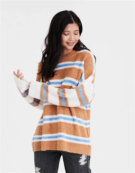 Ae Oversized Softest Crew Neck Sweater Long Pullover Sweaters Long Pullover Sweaters