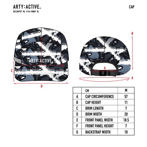 Cap Size Chart Artyactive