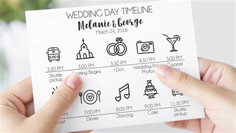 Sample Wedding Reception Timeline Checklist Wedding Day Timeline