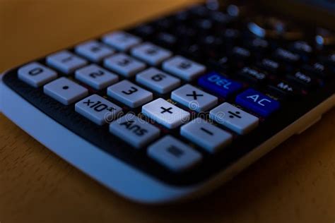 Plus Adding Key Of The Keyboard Of A Scientific Calculator Stock Photo