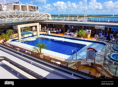Half Moon Cay Island Bahamas December 2 2019 Upper Deck Of Holland