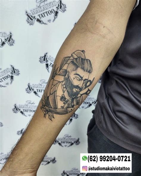 Tattoo Masculina 🎬 Studio Makaivio Tattoo 📲 Whatsapp 62 99204 0721