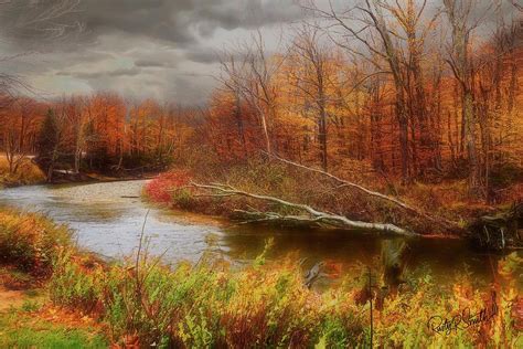 A Cloudy Autumn Day In Northern New Hampshire Digital Art By Rusty R