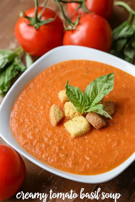 This homemade tomato basil soup recipe is destined for your regular rotation! Creamy Tomato Basil Soup with Sausage | Favorite Family ...