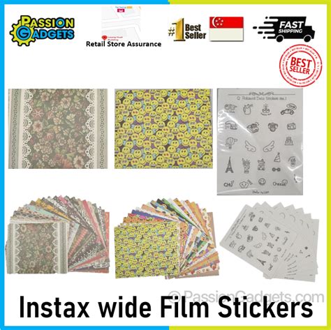 Instax Wide Film Sticker For Decoration Scrapbook Photobook Diary