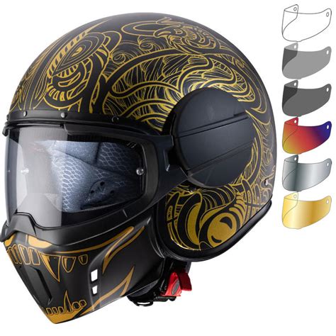 Caberg Ghost Maori Open Face Motorcycle Helmet And Visor New Arrivals