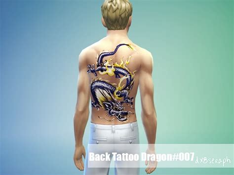 The Sims Resource Tattooset Dragon 003 By Dx8seraph • Sims 4 Downloads