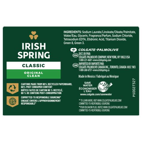 Irish Spring Original Deodorant Bar Soap 3 Ct 32 Oz Kroger