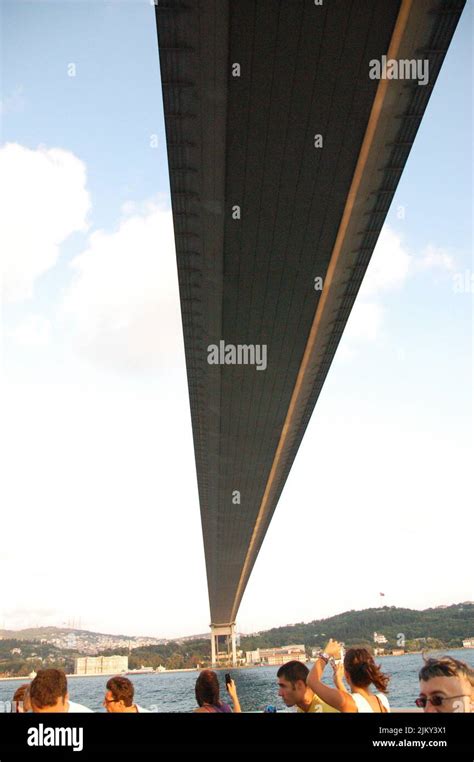 Bridge On The Bosforo Boundary Of Europe And Asia Stock Photo Alamy