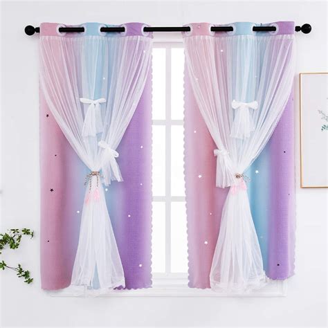 Curtains For Girls Bedroom Kids Curtain Baby Nursery Hollow Out Star