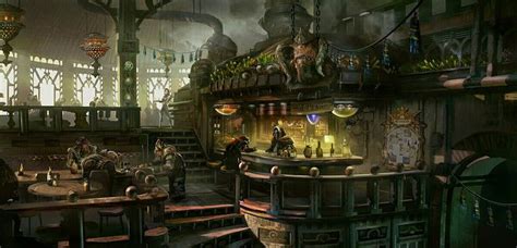 Valabars Restaurant City Of Neverwinter Concept Art World Fantasy