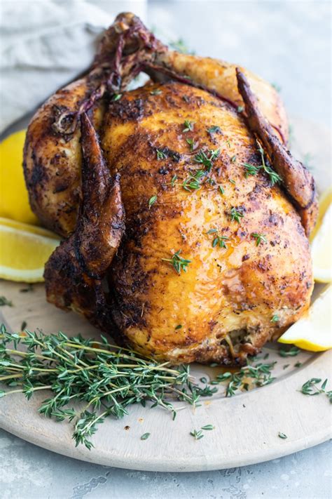 Chicken should be safely cooked to an internal temperature of at least 160°f (72°c) is recommended. How Long To Cook A Whole Chicken At 350 - Simple Whole Roasted Chicken Delicious By Design ...