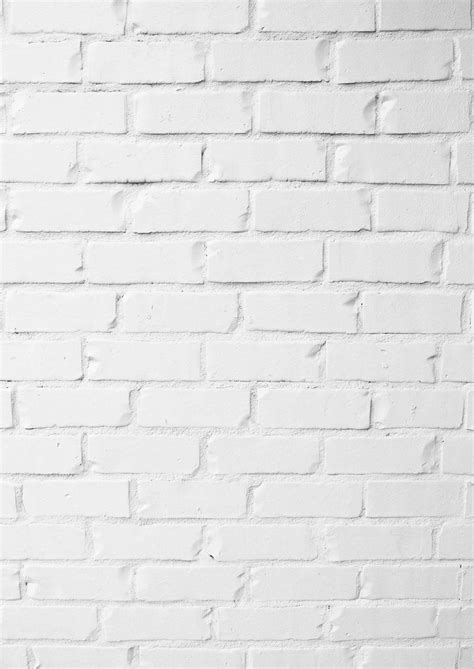 White Brick Wall Background