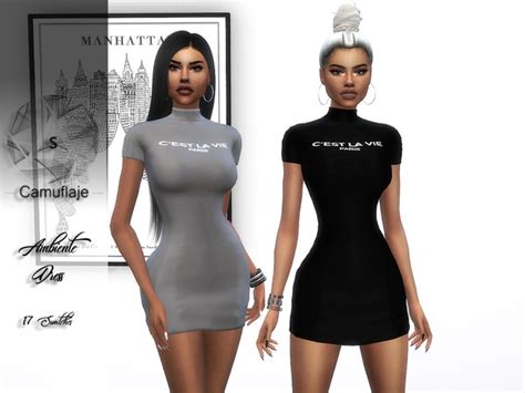 Camuflaje Ambiente Dress In 2020 Sims 4 Fashion Sims 4 Studio