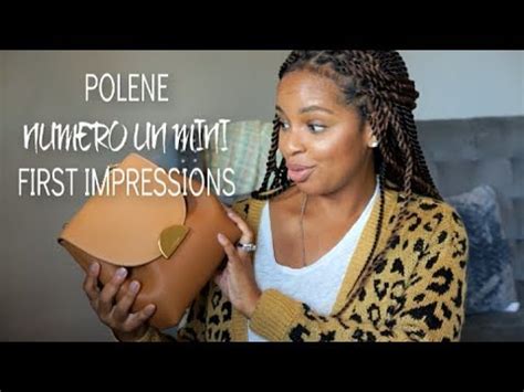 A review of the polene numero un mini bag in camel featuring oversized plaid blazer outfit. Polene Numero Un Mini | Reveal & First Impressions - YouTube