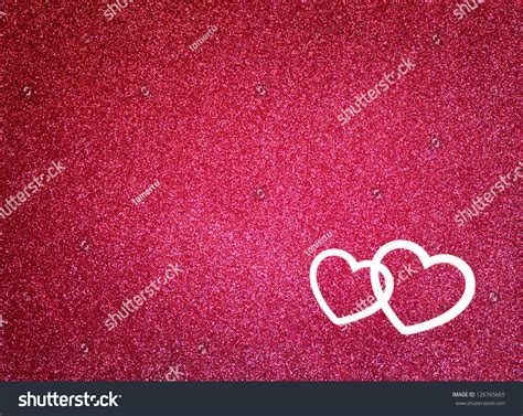 Glitter Abstract Pink Background With Heart Shape And