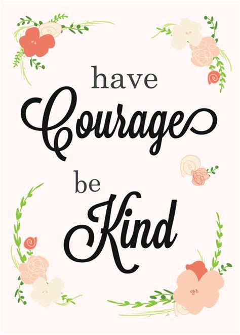 Have Courage Be Kind 5 X 7 Printable Adorable Etsy